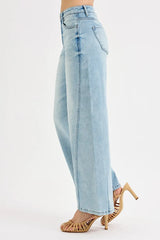 Mid Rise Fit Barrel Jeans With Plus Size Risen