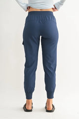 High-Waisted Capri Active Joggers With Pockets Mono B
