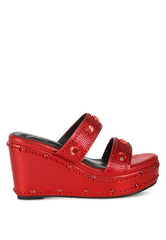 Iki Diki Rhinestone & Diamante Wedge Sandals Rag Company