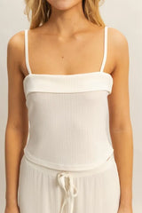 Rib Knit Cami Top and Pants Set HYFVE