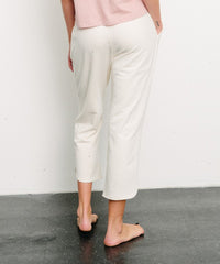 Brushed Organic Hemp Cropped Joggers Fabina