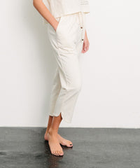 Brushed Organic Hemp Cropped Joggers Fabina