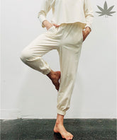 Organic Hemp Jogger Pants Fabina BANANA S