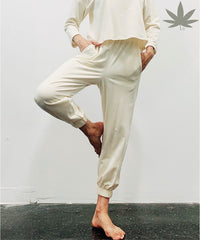 Organic Hemp Jogger Pants Fabina BANANA S