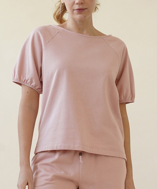 Hemp Balloon Sleeve Top Fabina