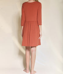 Bamboo Relaxed Babydoll Dress Fabina