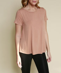 Bamboo Relaxed Fit Classic Top Fabina