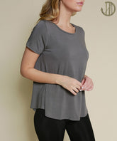 Bamboo Relaxed Fit Classic Top Fabina