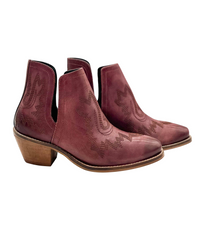 Kickin' Booties in Burgundy Naughty Monkey