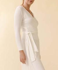 Bamboo Wrap Tie Crop Top Fabina