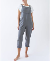 Brushed Organic Hemp Relaxed Fit Overalls Fabina