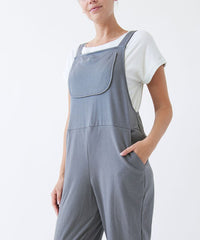 Brushed Organic Hemp Relaxed Fit Overalls Fabina