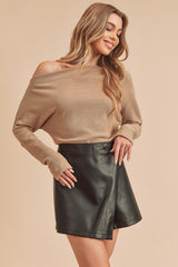 Lula Off Shoulder Thermal Long Sleeve Top Aemi + Co