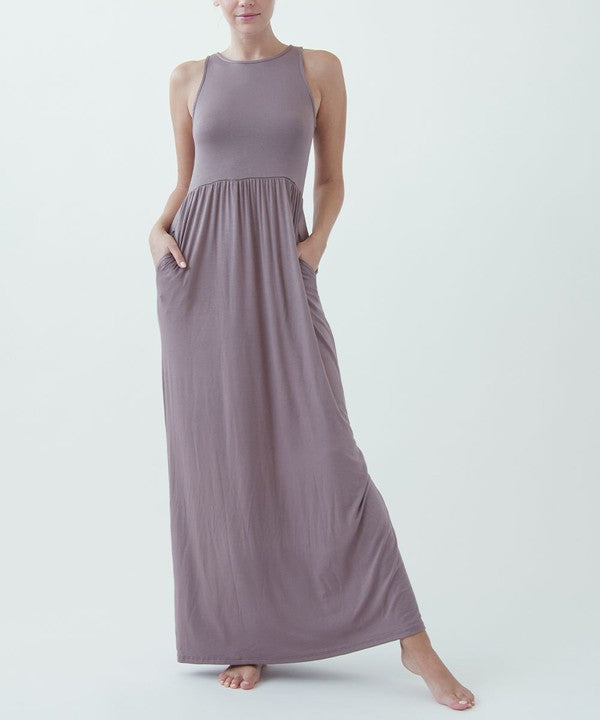 Bamboo Amy Maxi Dress Fabina MOCHA S