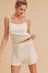 So Cozy Tank & Shorts Set Aemi + Co WHITE S