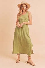 Darci Sleeveless Maxi Dress Aemi + Co CELERY S