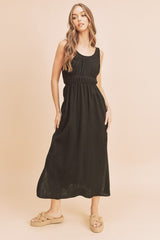 Darci Sleeveless Maxi Dress Aemi + Co BLACK S