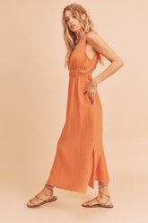 Darci Sleeveless Maxi Dress Aemi + Co ORANGE S