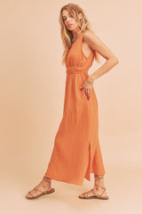 Darci Sleeveless Maxi Dress Aemi + Co ORANGE S