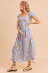 Amelia Floral Maxi Dress Aemi + Co SKY S