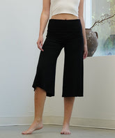 Bamboo Gaucho Pants Fabina BLACK S