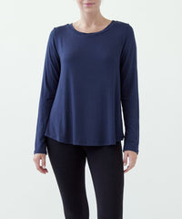 Bamboo Classic Long Sleeve Relaxed Top Fabina
