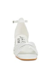 Cinnabon Pearl Embellished Strappy Sandals Rag Company