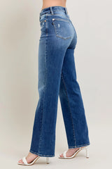 High Waist 90's Straight Leg Jeans With Plus Size Judy Blue