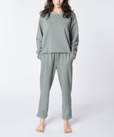 Recycled Cotton Loungewear Set Fabina OLIVE S