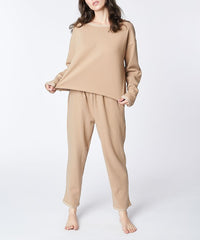 Recycled Cotton Loungewear Set Fabina TAUPE S