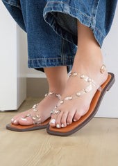 Ave Single Toe Ring Studded Flat Sandal Maker's Shoes