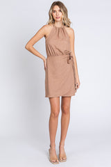 Halter Wrap Cover Mini Dress GeeGee