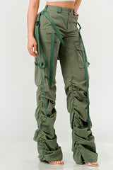Ruched Utility Elegance Pants Athina