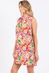 Floral Sleeveless A-line Mini Dress GeeGee