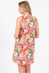 Floral Sleeveless A-line Mini Dress GeeGee