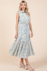 Floral Eyelet Midi Sundress GeeGee