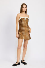 Polka Dot Mini Slip Dress with Tie Detail Emory Park