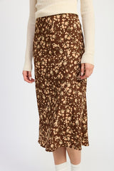 Bias Floral Midi Skirt Emory Park