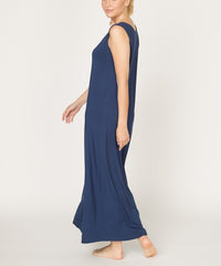 Bamboo Reversible Sleeveless Maxi Summer Dress Fabina