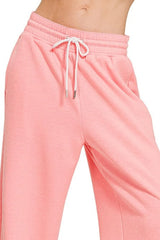 Scuba Drawstring Pants ZENANA