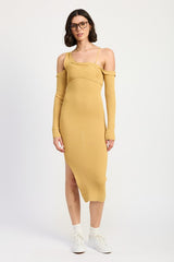 Off Shoulder Long Sleeve Cut Out Maxi Drees Emory Park