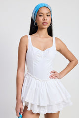 Mini Asymmetrical Tiered Sweetheart Dress Emory Park