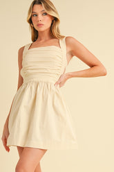 Maeve Smocked Flowy Mini Dress Aemi + Co