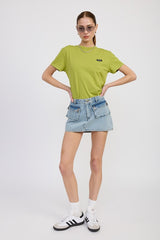 Low Waist Denim Pocket Mini Skirt Emory Park