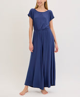 Bamboo Ankle Length Romper Fabina SLATE NAVY S