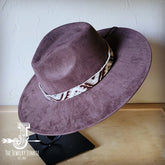 Gold Aztec Western Leather Band Choice Hat The Jewelry Junkie brown 1