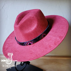 Magenta Navajo Western Leather Band Choice Hat The Jewelry Junkie rust 1