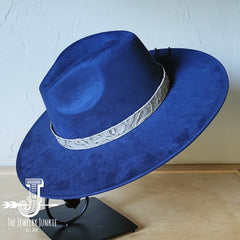 Gilded Cowboy Western Leather Band Choice Hat The Jewelry Junkie navy 1