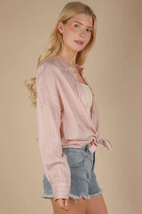 Oversized Striped Button Down Cotton Shirt Top Very J