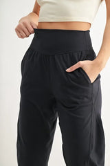 Flowbarrel High Waist Active Pants Mono B